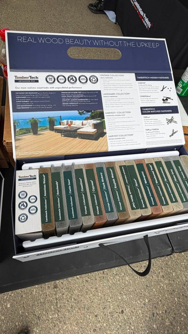 Decking sample display box.