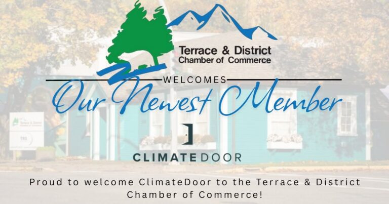 Chamber "Our Newest Member" graphic welcoming ClimateDoor