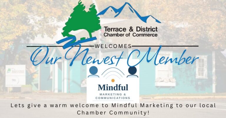 Chamber "Our Newest Member" graphic welcoming Mindful Marketing & Communications